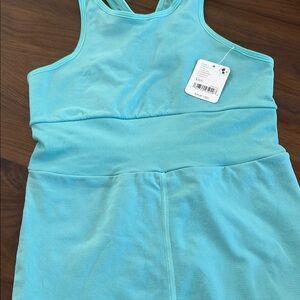 Turquoise Sleeveless Onsie